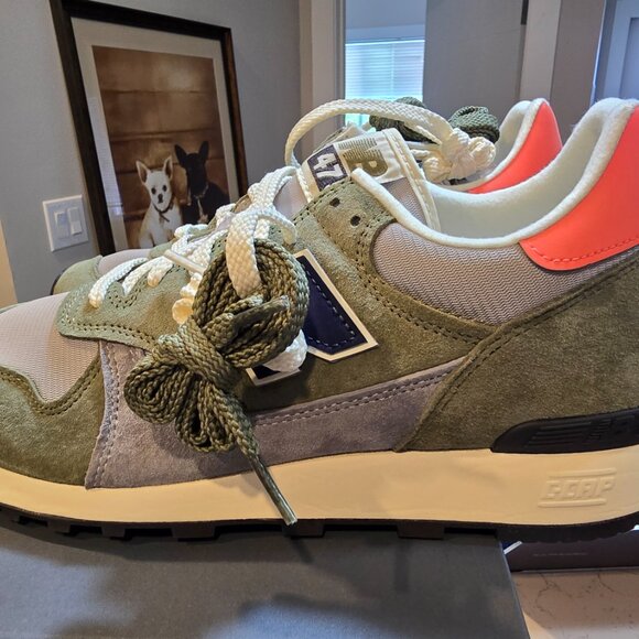 New Balance 475 X AURALEE Dark Olivine Raincloud U475BA Men's Size 9.5 NEW - Picture 2 of 10